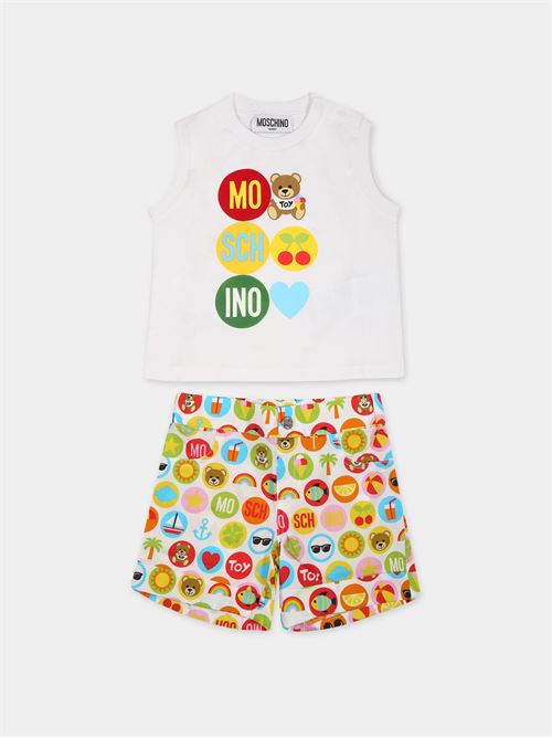 POLO+SHORTS MOSCHINO BABY | MUG00X LLB26/86802